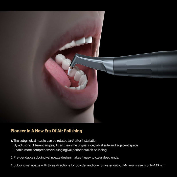 Woodpecker AP-H Dental Air Polisher Sandblasting Machine 4 Holes With 1 Handpiece - JMU DENTAL INC