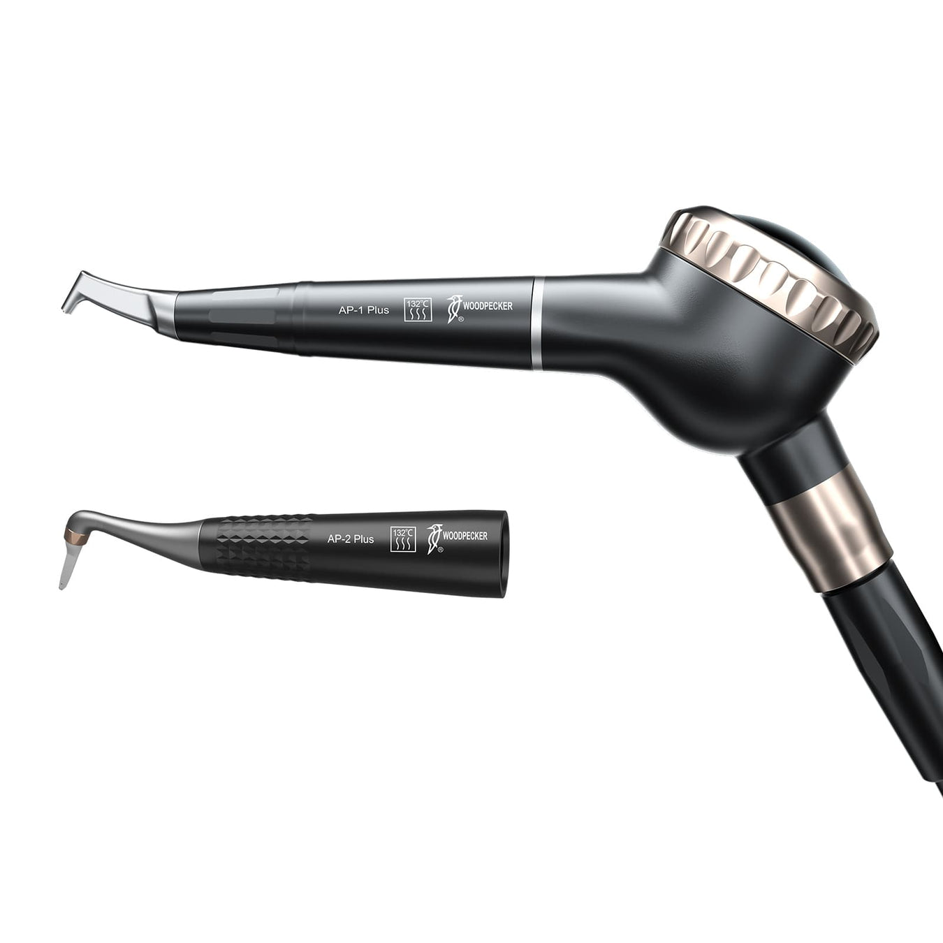 Woodpecker AP-H Plus Dental Air Polishing Sandblaster 4 Holes With 2 Handpieces - JMU DENTAL INC