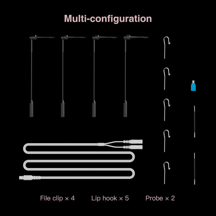 Woodpecker DTE DPEX V endo motor accessory configuration and component options - JMU DENTAL INC