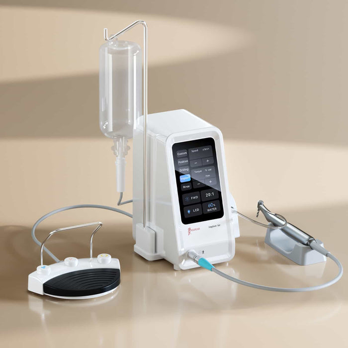 Woodpecker Implant Air Motor w/ 20:1 LED Fiber Optic Contra Angle - JMU DENTAL INC