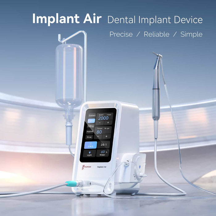 Woodpecker Implant Air Motor w/ 20:1 LED Fiber Optic Contra Angle - JMU DENTAL INC