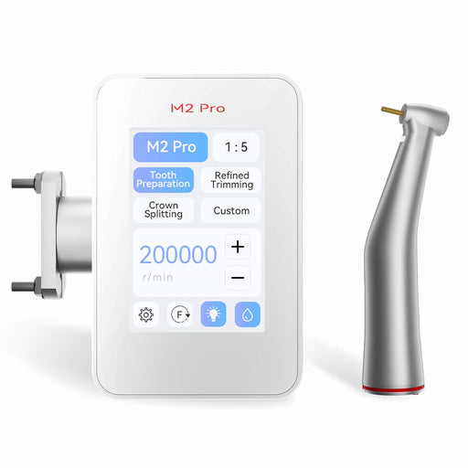 Woodpecker Dental Brushless Electric Motor M2 Pro w/ 1:5 Contra Angle Handpiece - JMU DENTAL INC