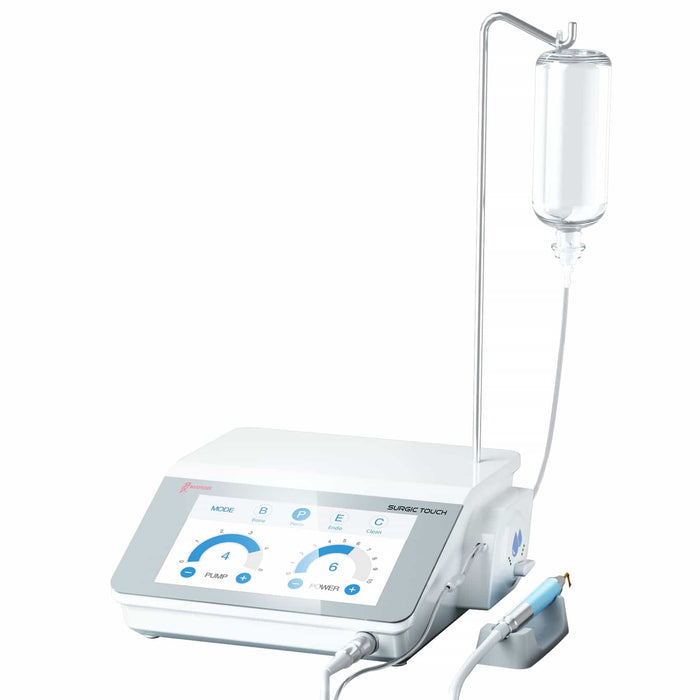 Front view of Woodpecker Surgic Touch piezo bone surgery unit for dental surgical procedures - JMU Dental