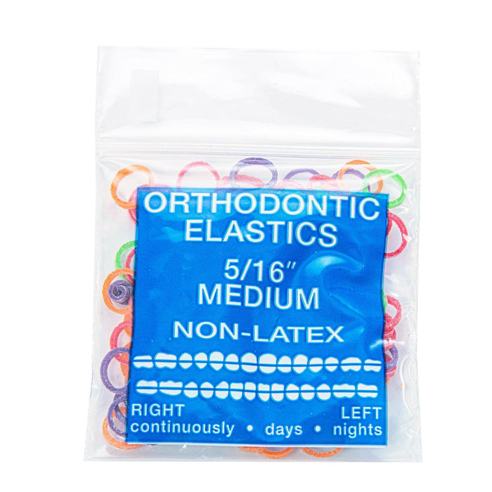 JMU Orthodontic Elastics 1/4 Medium, 500 pack Non-Latex Intraoral Elastic Bands Neon Dental Rubber Bands Made in USA JMU Orthodontic Elastics 1/4 Medium, 500 pack Non-Latex Intraoral Elastic Bands Neon Dental Rubber Bands Made in USA