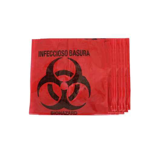 Medline Biohazard Waste Bags 1.5 Mil Red 25Pcs - JMU DENTAL INC