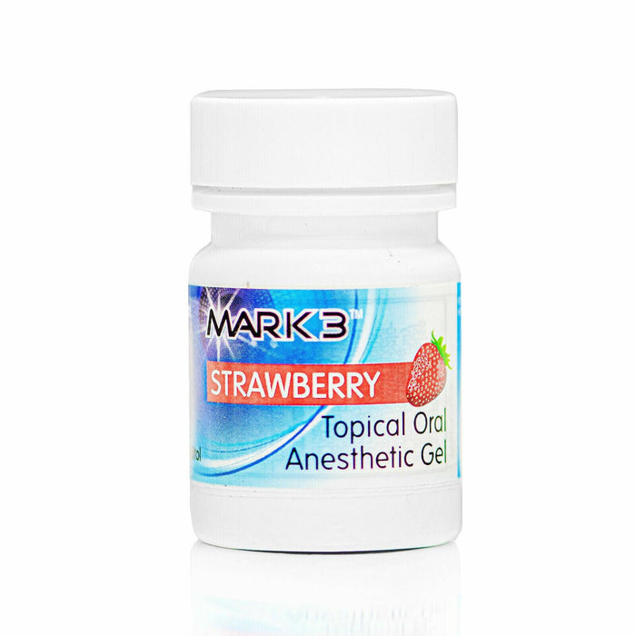 Mark3 Dental Topical Anesthetic Gel 20% Benzocaine 1oz Jar - JMU DENTAL INC