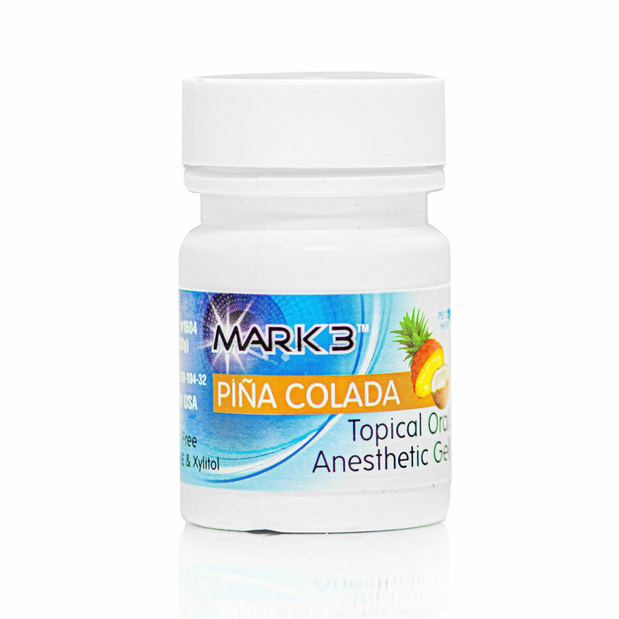 Mark3 Dental Topical Anesthetic Gel 20% Benzocaine 1oz Jar - JMU DENTAL INC