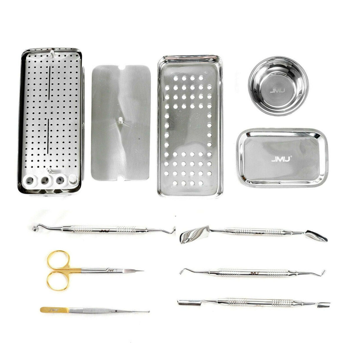 JMU Dental PRF Box & GRF Instruments Complete Set 9Pcs